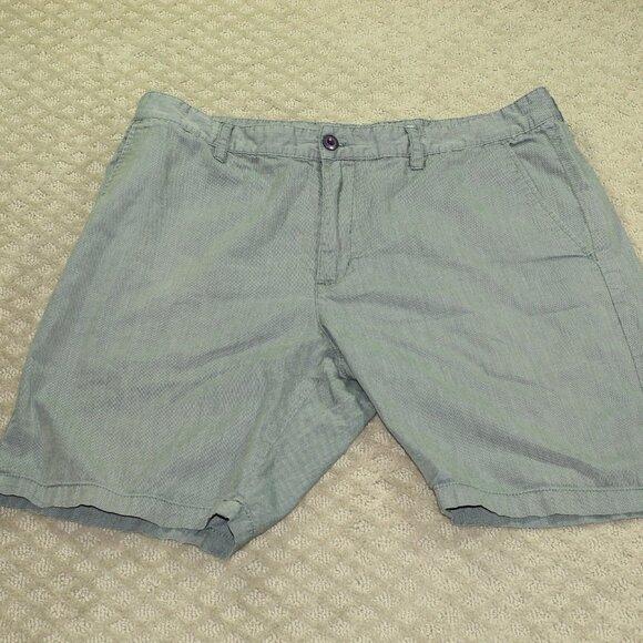 RVCA Nature X Industry 100% Cotton Grey Chino Twill Shorts Men's Size 38 x 9 - Picture 1 of 5